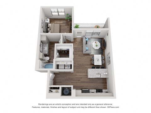 1 Bedroom_Cobalt_A2
